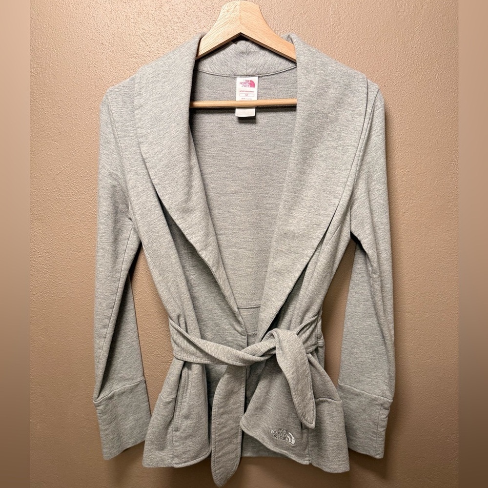 The North Face Women's Gray Wrap Cardigan Jacket